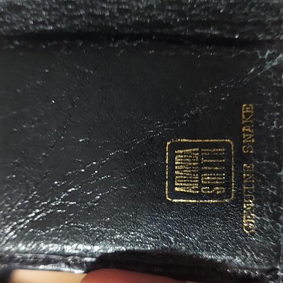 Vintage Amanda Smith Lizard Embossed Leather small wallet change purse - Picture 9 of 12